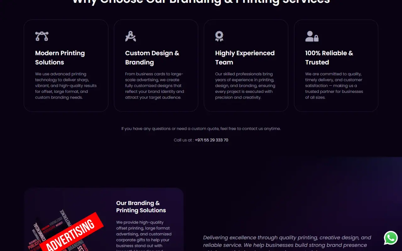 ITH Advertising: Further down the page