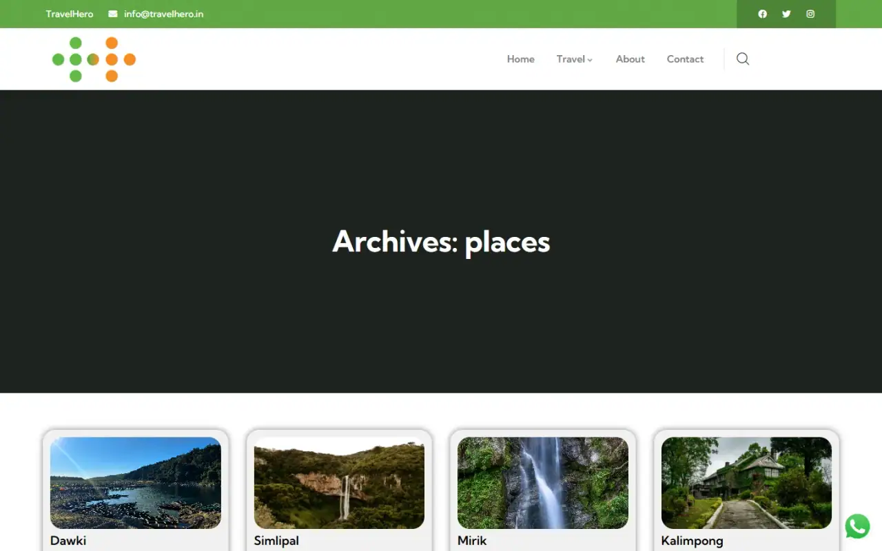 Travel Hero: Another page